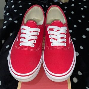 Red authentic vans